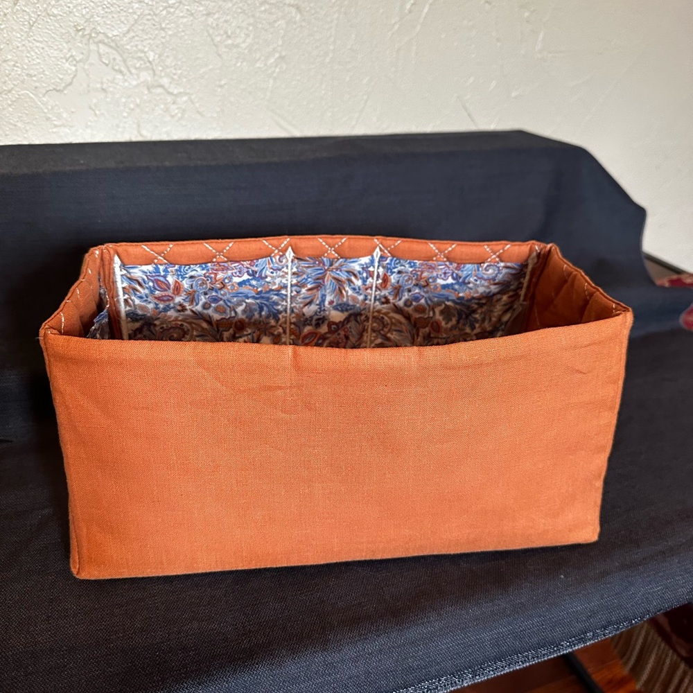 Bag insert for Fendi Sunshine medium tote-Mai Tai collection hand made in France